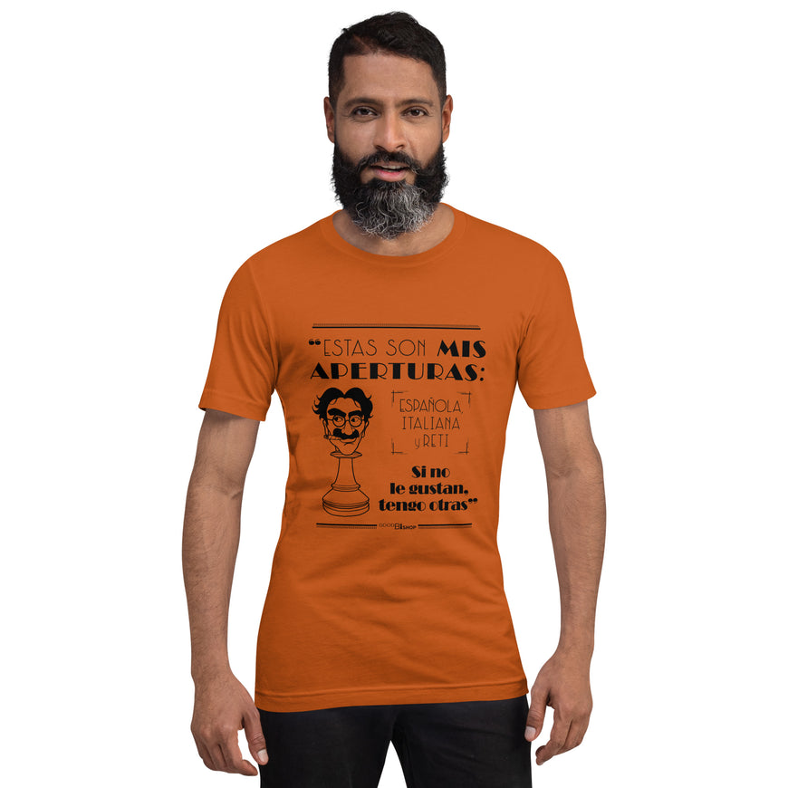 Camiseta unisex Mis aperturas