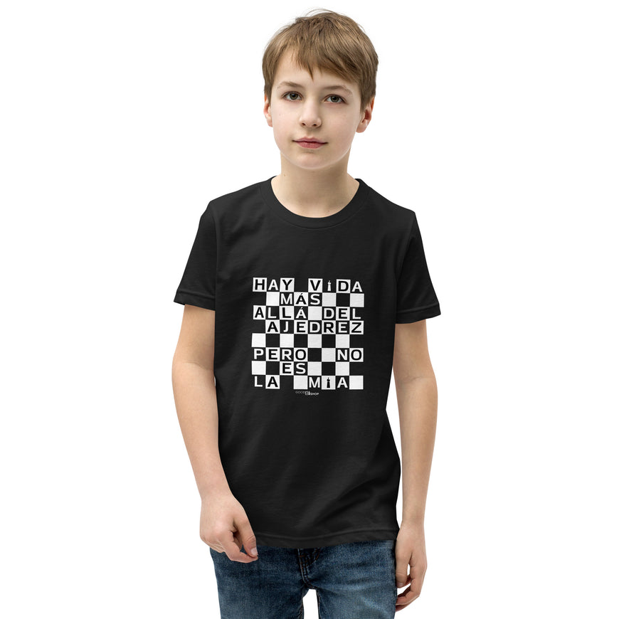 Camiseta Hay vida más allá del ajedrez negra