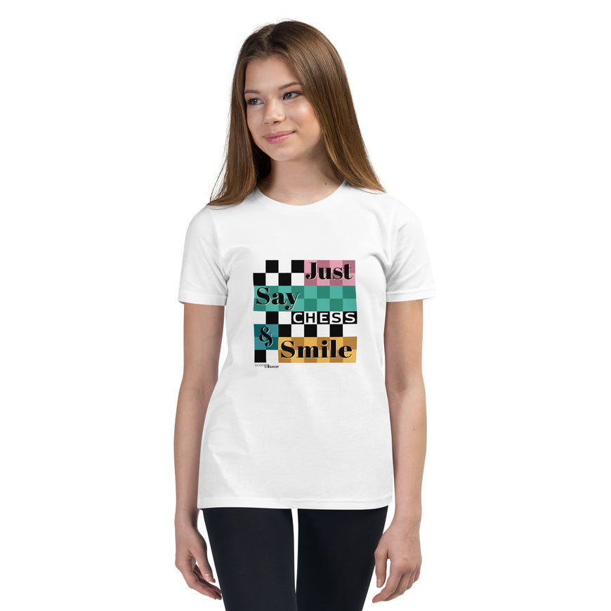 Camiseta unisex Just say chess and smile